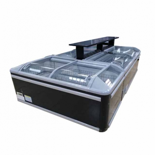 commercial island refrigerator convenience store frozen food island